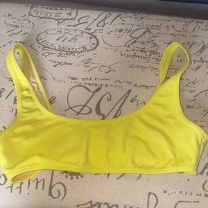 Yellow Bathing suit top. Worn once. Very cute and vibrant color